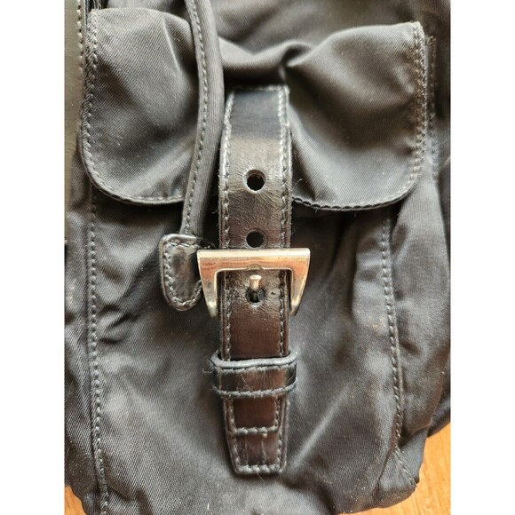 100% Authentic Prada Backpack Nylon Black Vintage With Authenticity - Picture 5 of 13